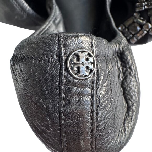Tory Burch Azalea Crystal-Embellished Ballet Flats size 8.5 - Picture 5 of 9
